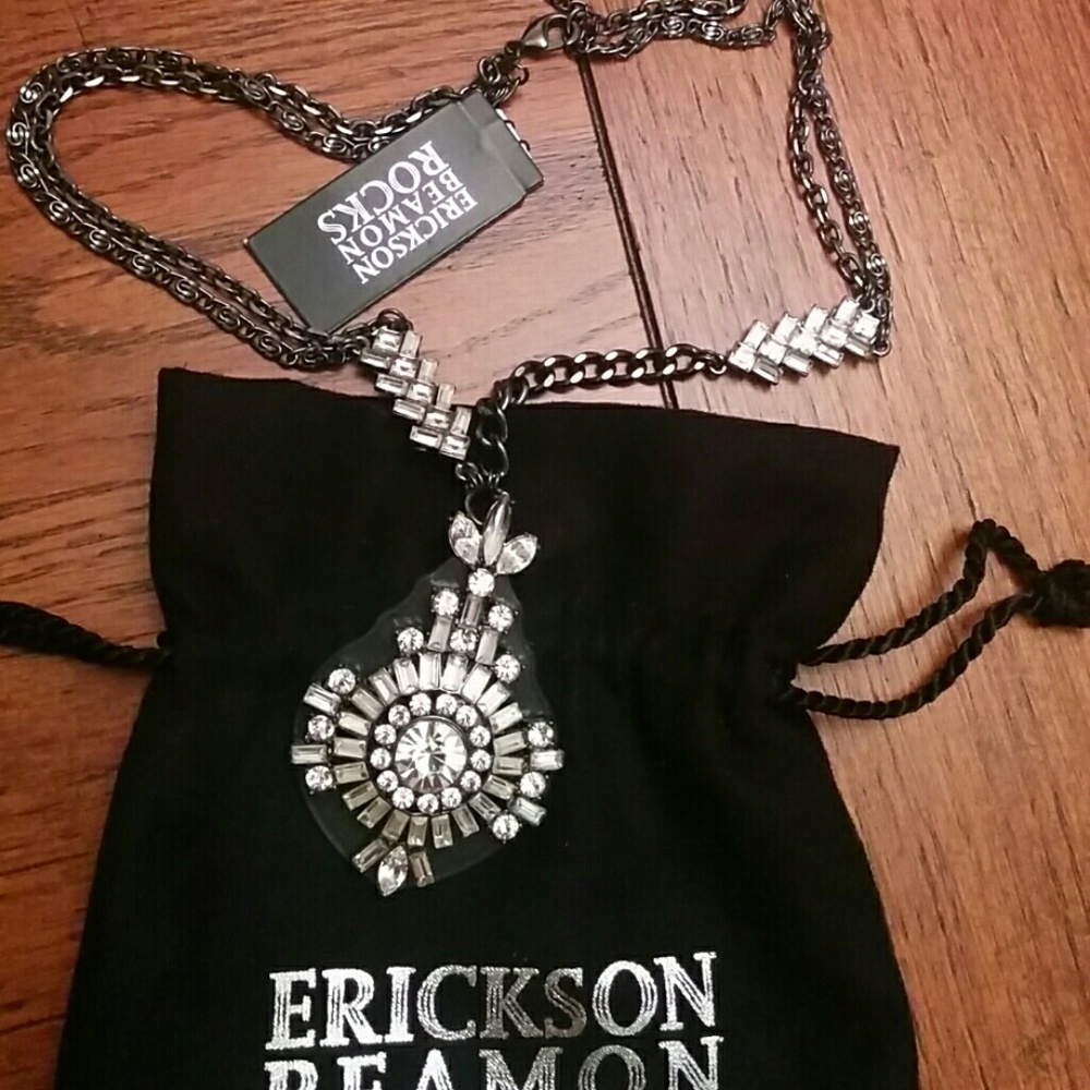 Erickson Beamon Rocks Crystal necklace Nwt